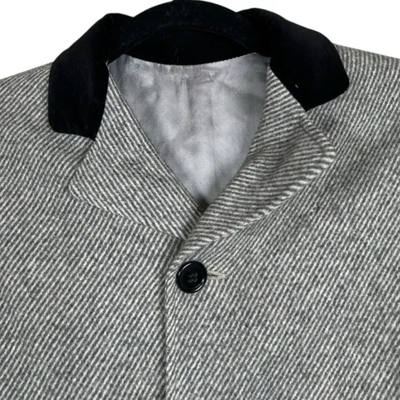 Liliputian Bazaar Best & Co Childs Coat Size 5 Navy Blue Wool Hooded Packets - Picture 4 of 13